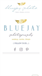 Mobile Screenshot of bluejayphoto.com